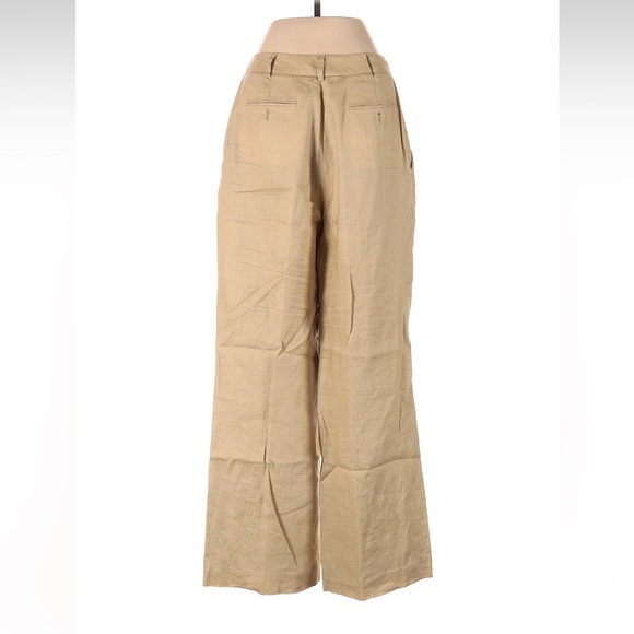 Brooks Brothers Tan/Beige Linen Pants 4 - Picture 3 of 5
